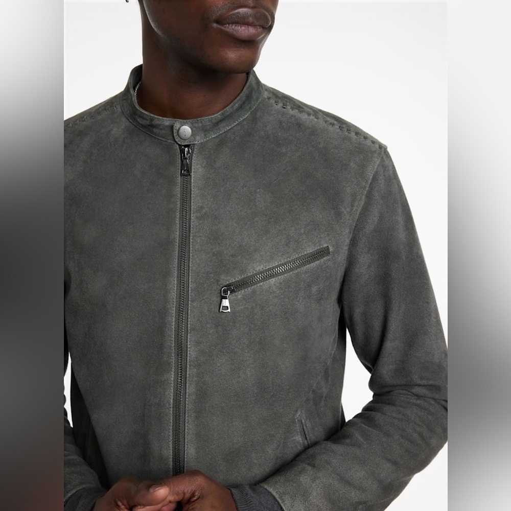 $898 NWT John Varvatos Reede Racer Jacket EU 52 USA 42 - Picture 5 of 12